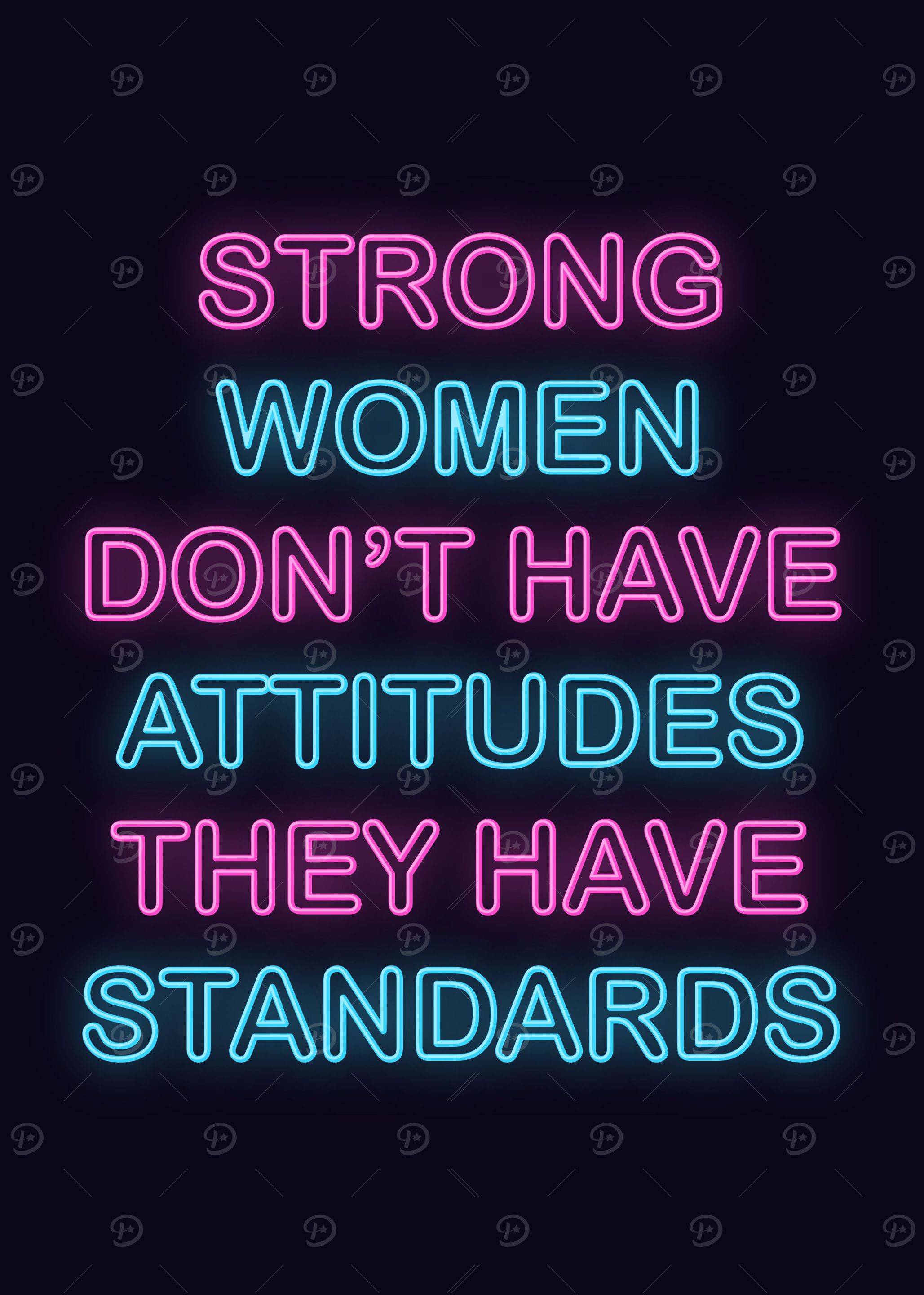 Neon Motivation Quote