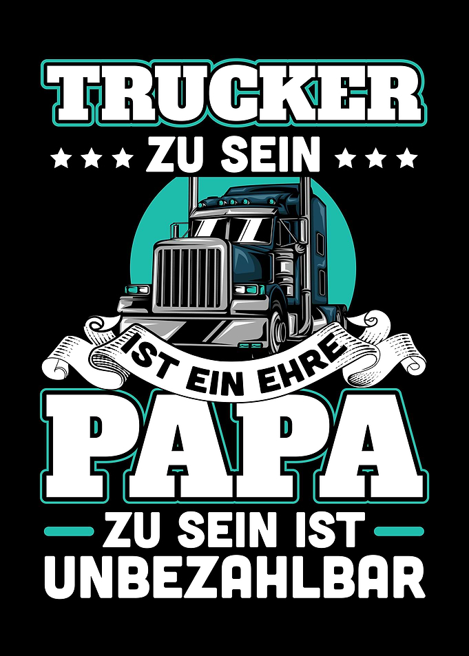 Trucker Papa Gift Papa