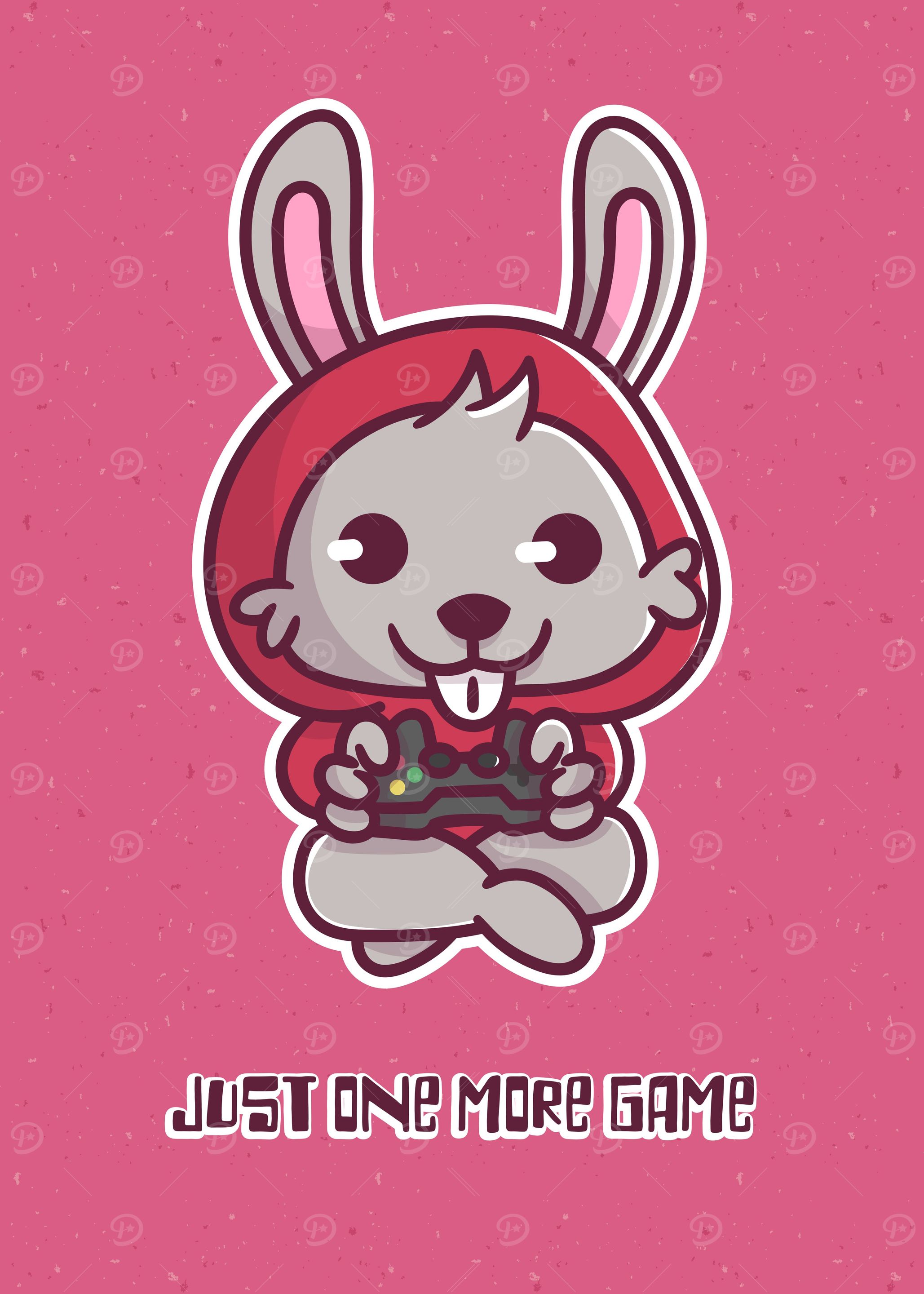 Kawaii Gaming Rabbit
