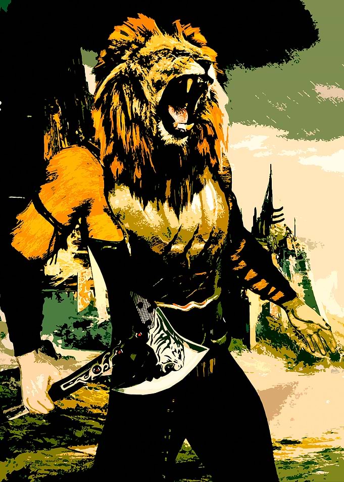 Fantasy Lion Warrior