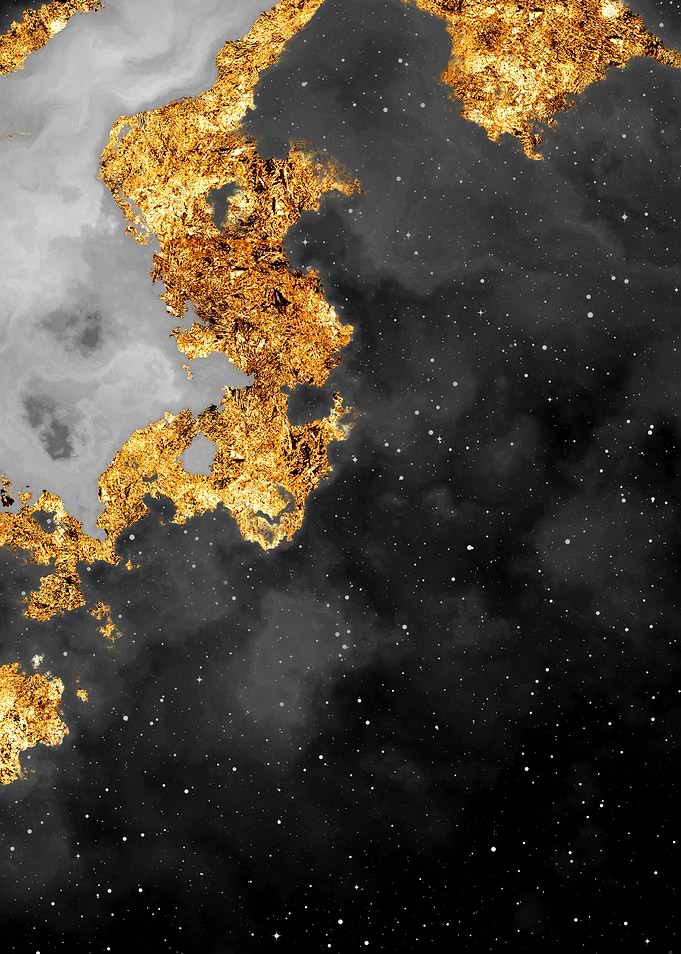 100 Starry Nebula B and W