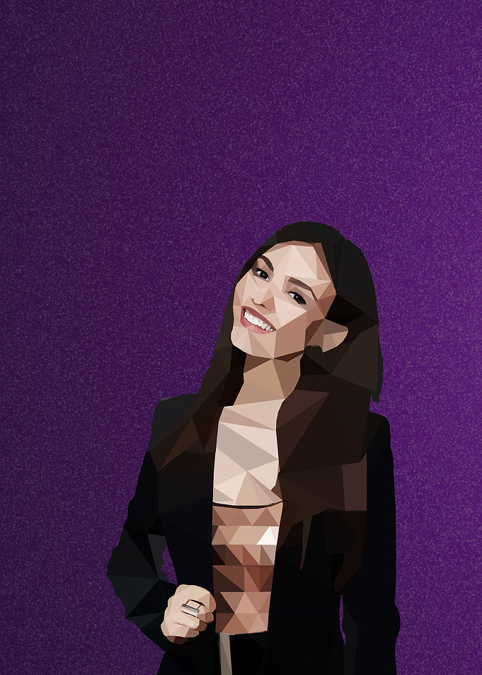 Victoria Justice Geometric