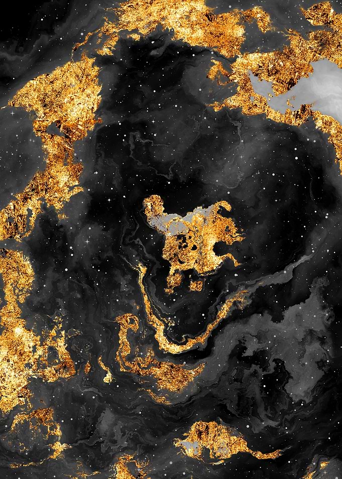 100 Starry Nebula B and W