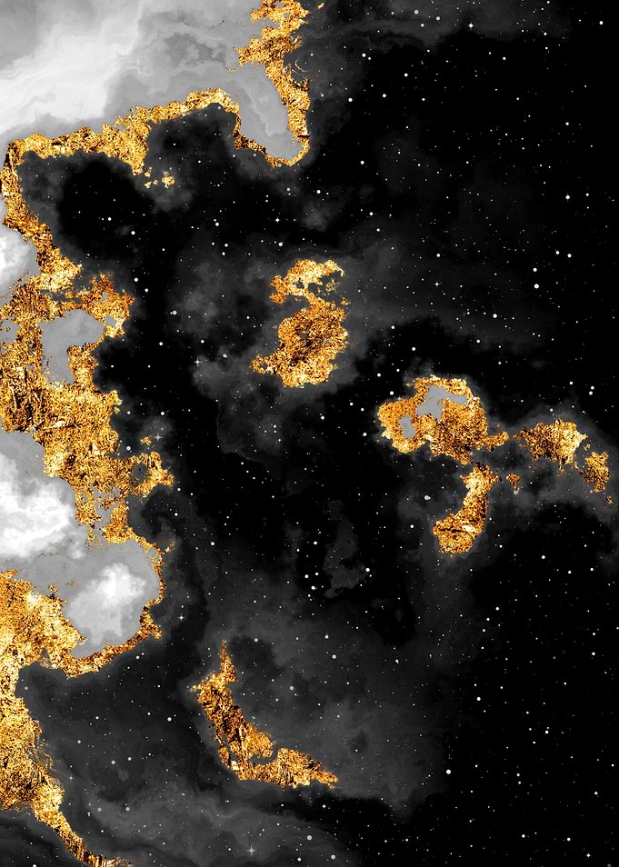 100 Starry Nebula B and W