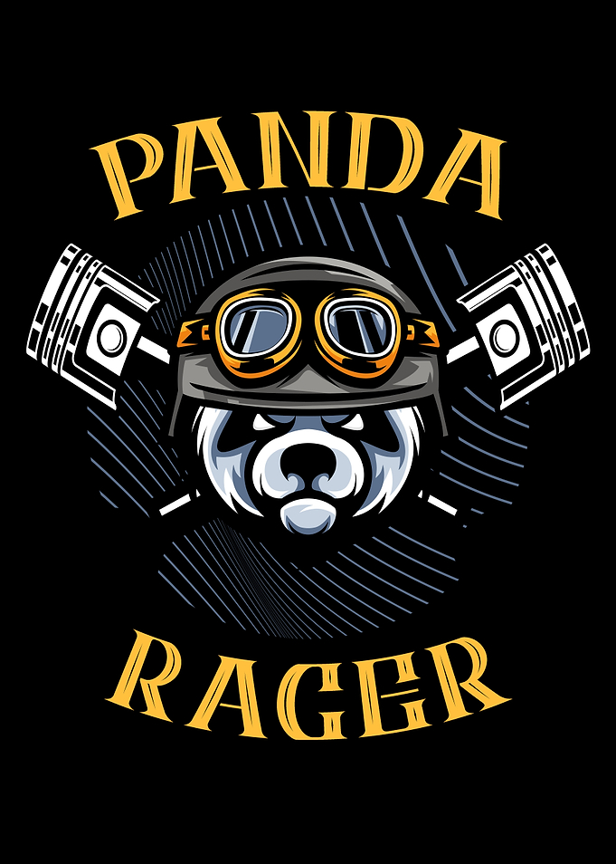 Panda Racer Motorcyclist
