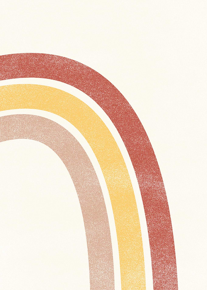 Minimalist modern rainbow