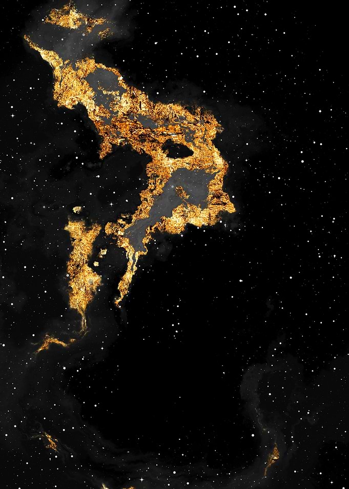 100 Starry Nebulas B and W