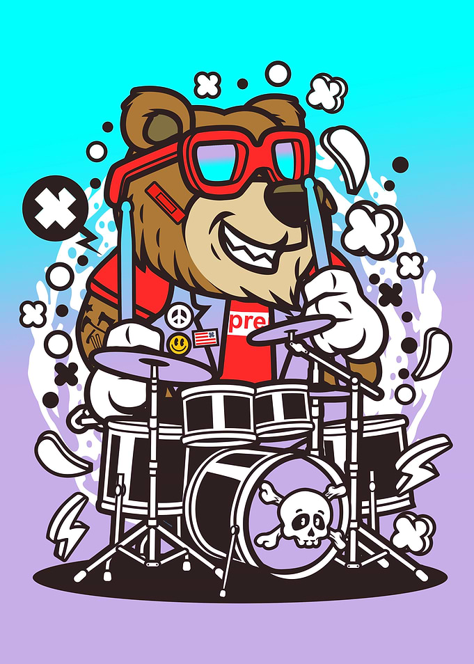 Bear Drummer