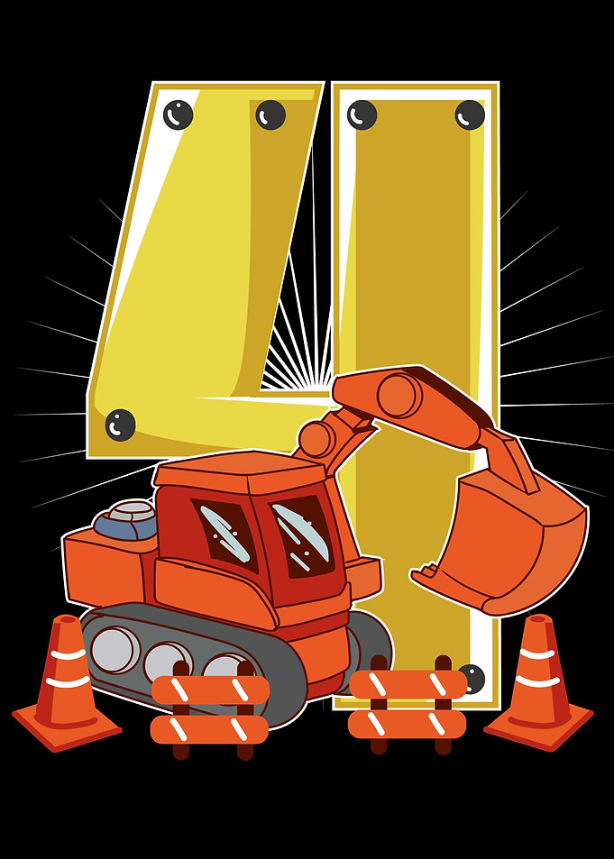 Children excavator 4th