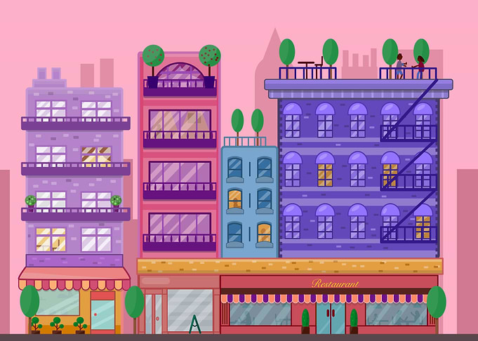 PInk City Illustration