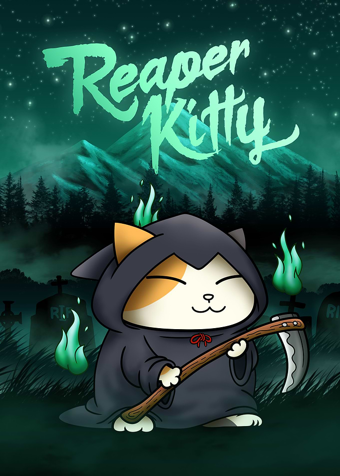Halloween Cat Reaper Kitty