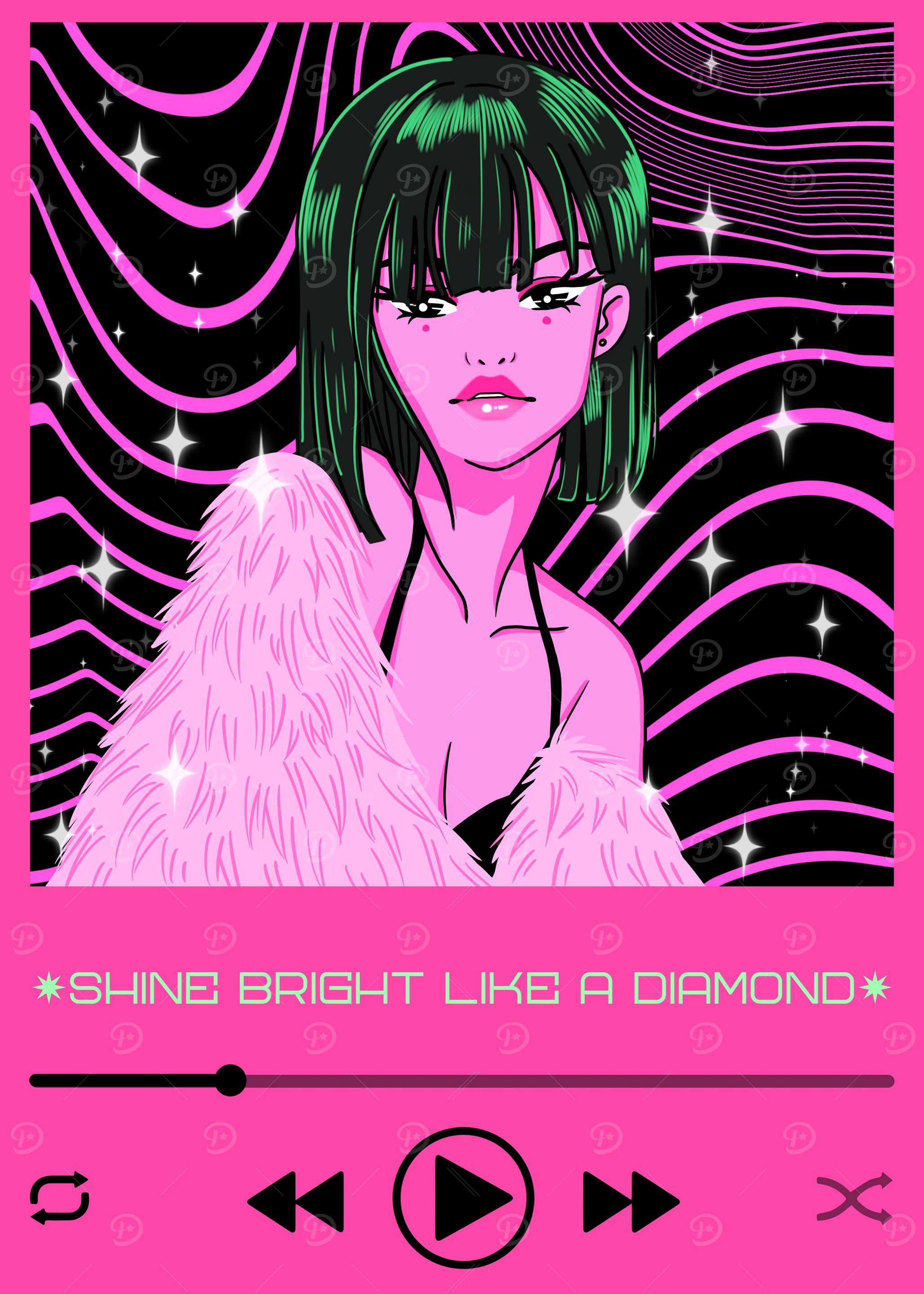 Anime Girl Music Player