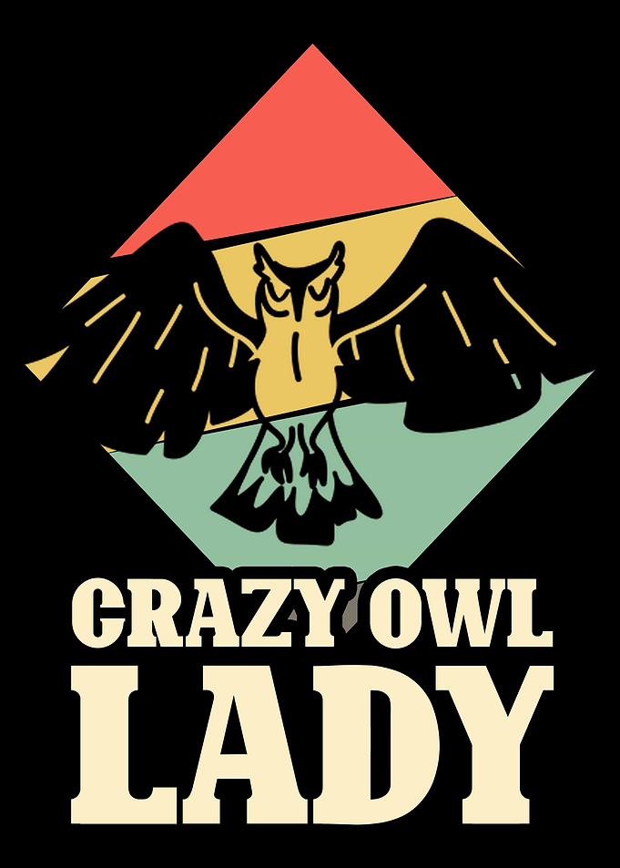 Crazy Owl Lady Night Owl