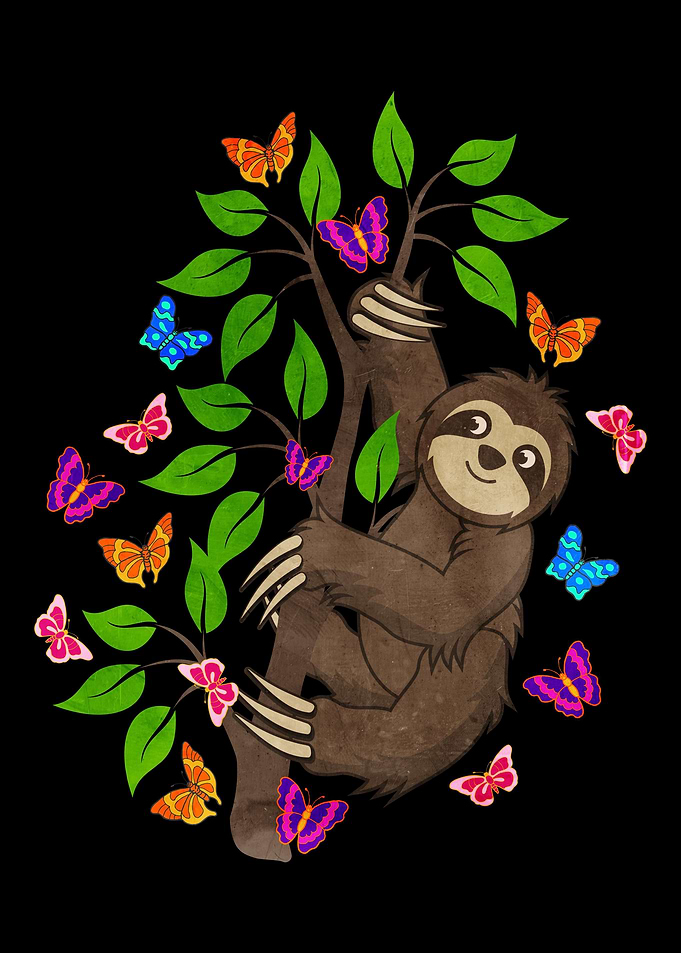 Funny Sloth Gift For Lazy
