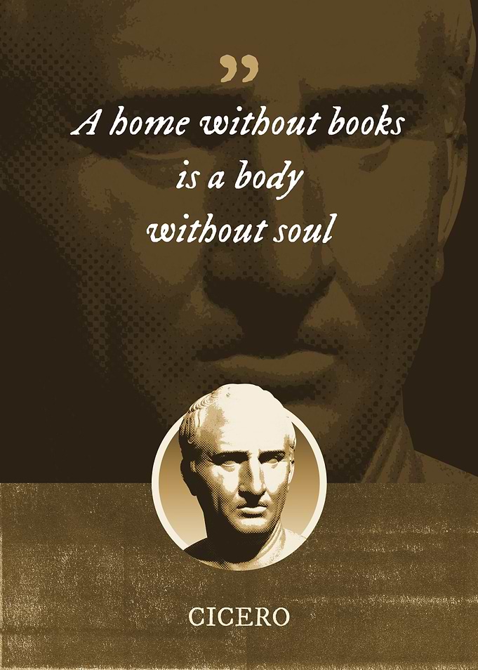 A home without books is a