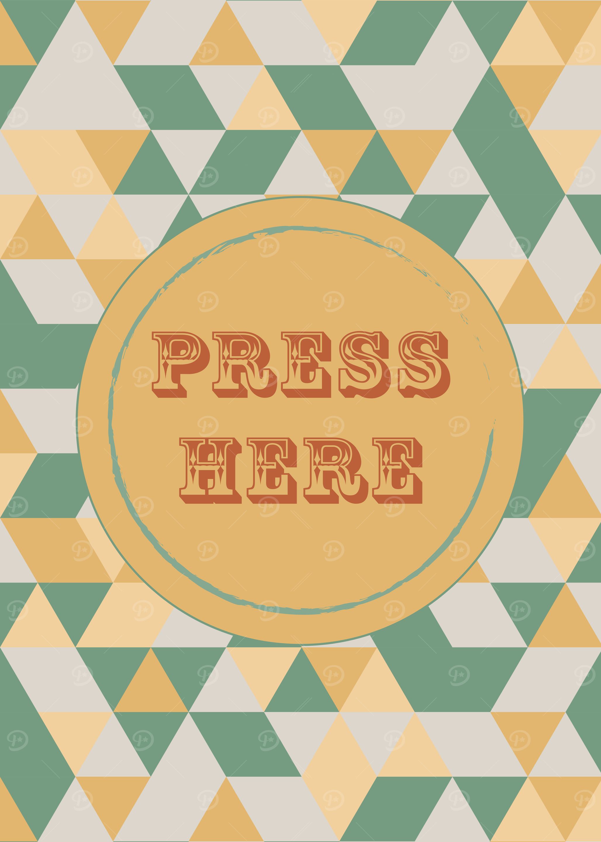Retro Vintage Press Here