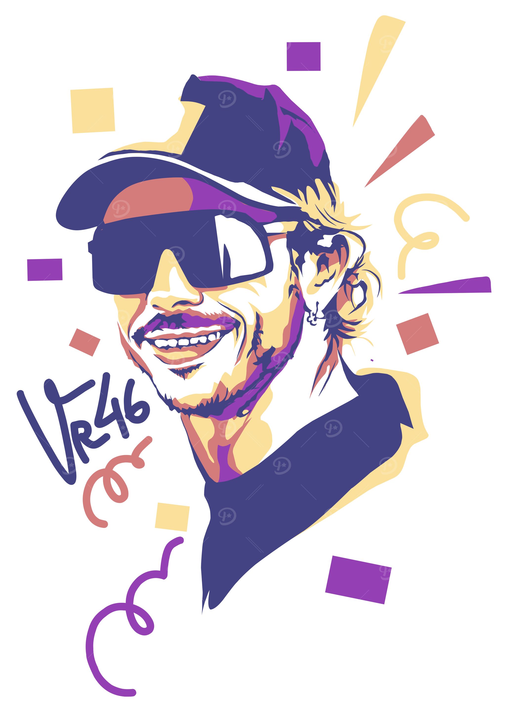 valentino rossi pop art