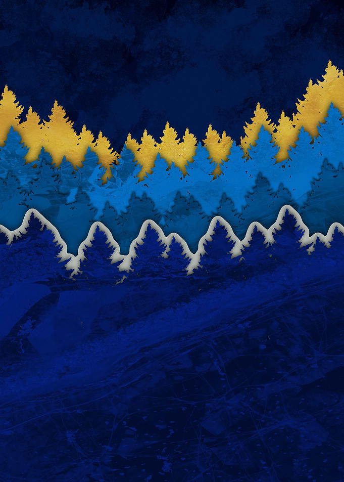 Simple forest ilustration
