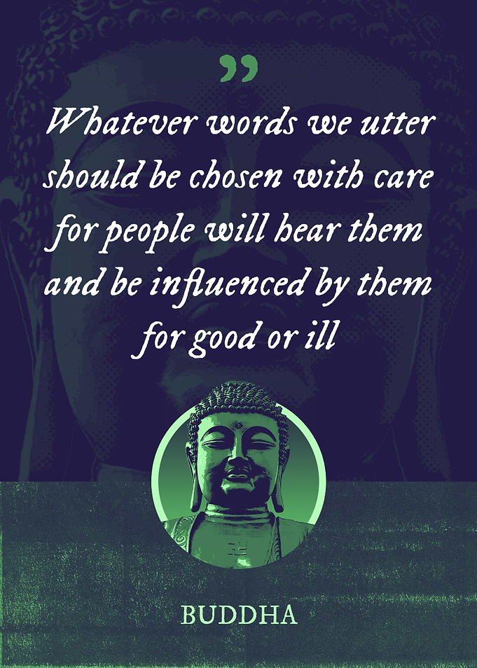 Whatever words we utter