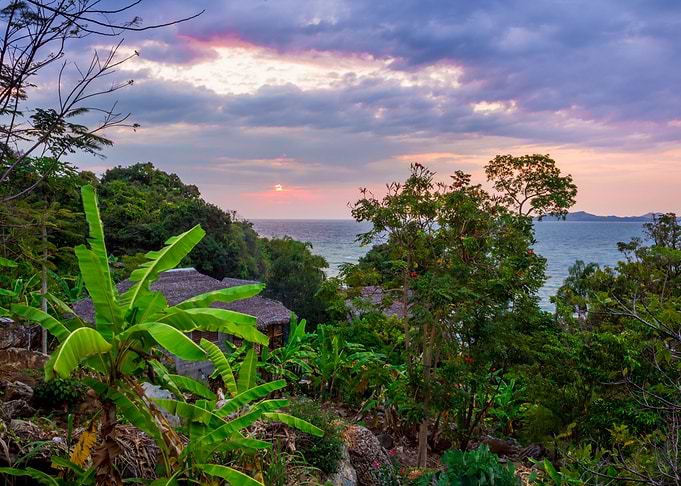 Madagascar coast sunset