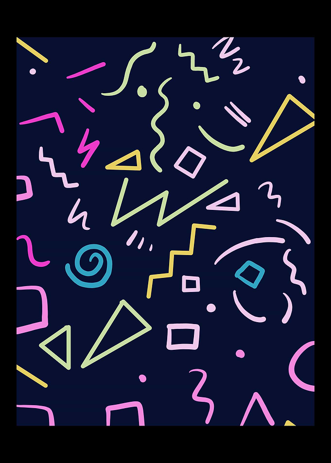 Pattern 80s Retro Artist