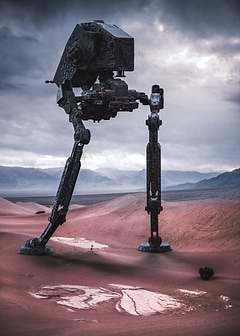 Robot in the desert
