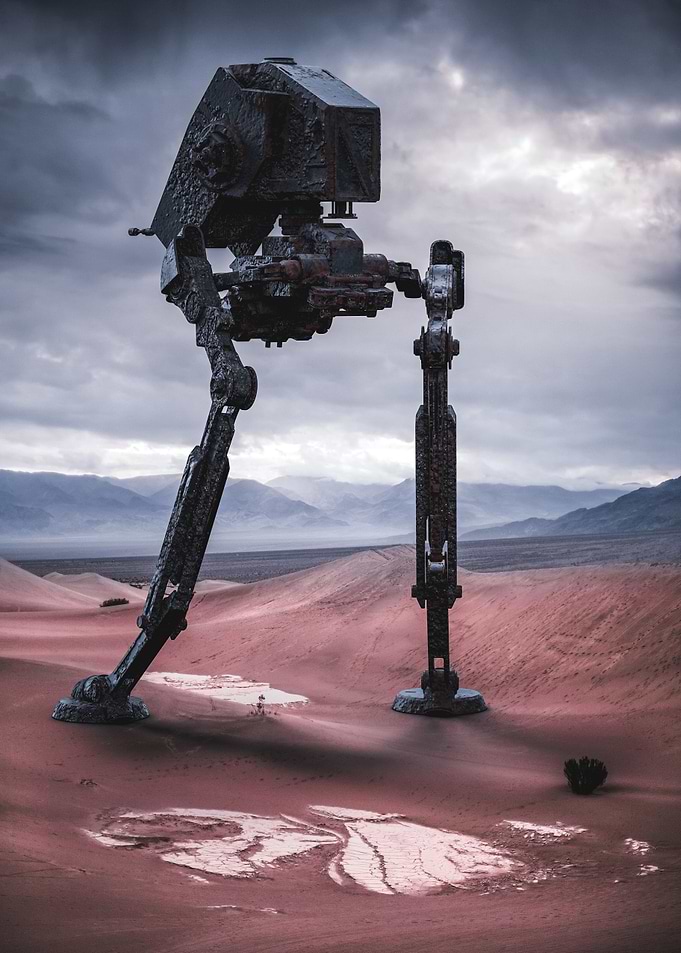 Robot in the desert