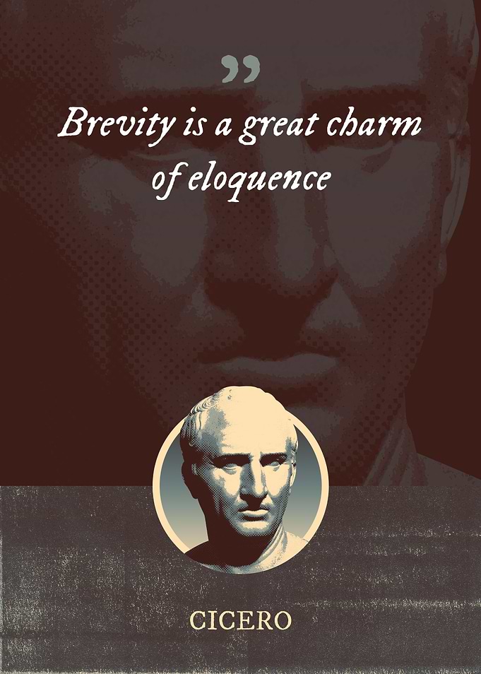 Brevity is a great charm