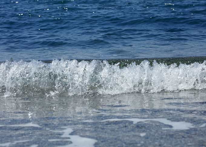 Waves macro background