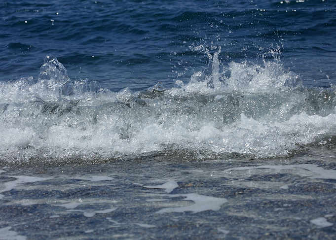 Waves macro background