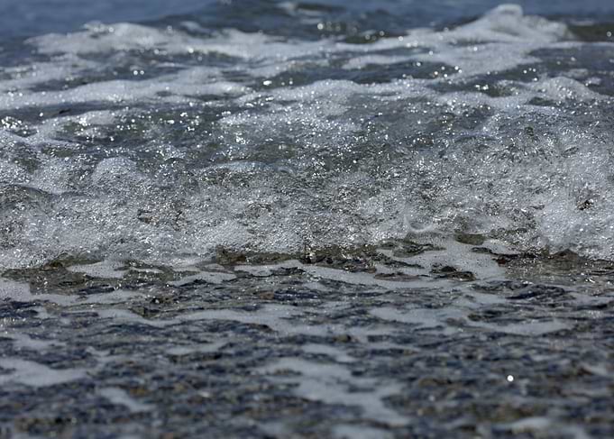 Waves macro background