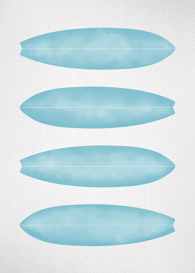 Surfboards in Blue