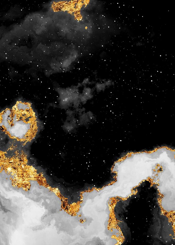 100 Starry Nebulas B and W