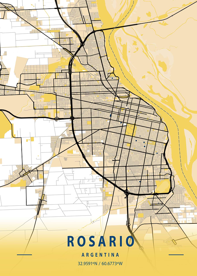 Rosario Yellow City Map