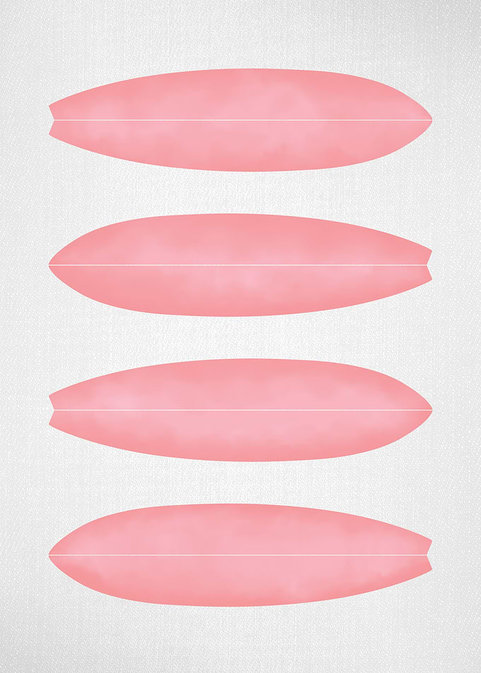 Surfboards in Pink
