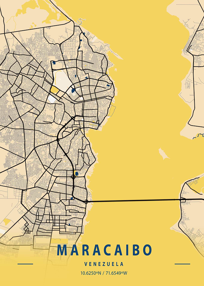 Maracaibo Yellow City Map