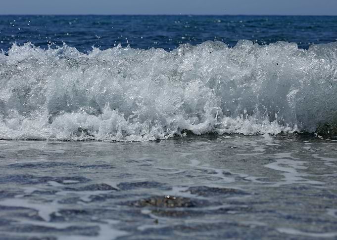 Waves macro background