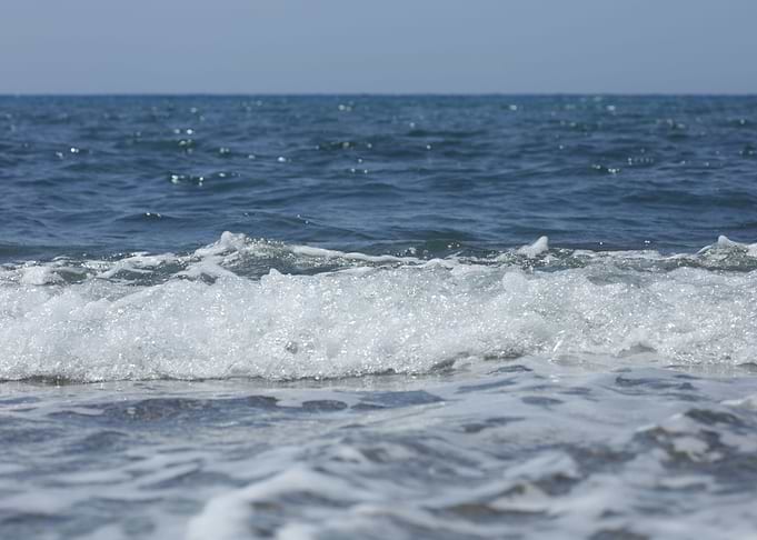 Waves macro background