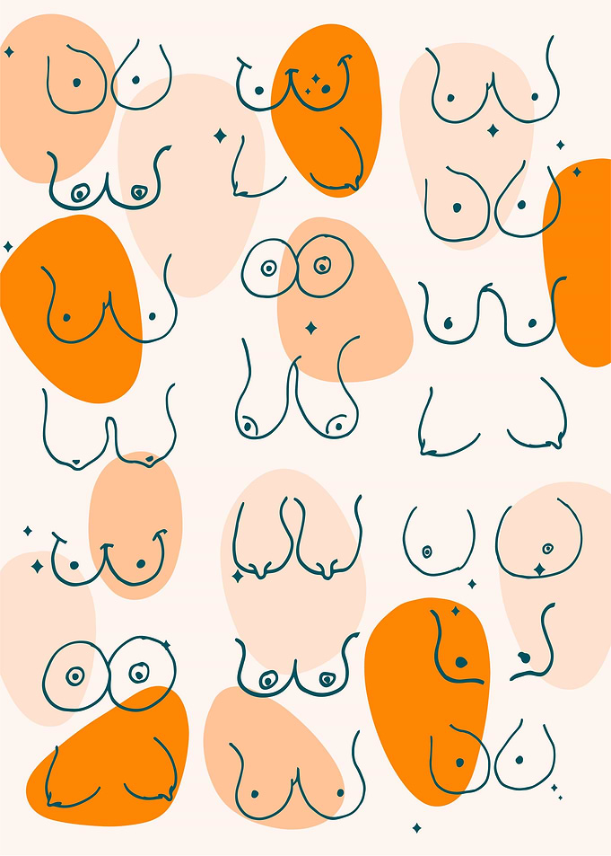 Geometric Beautiful Boobs