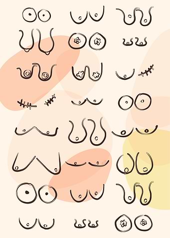 Modern Abstract Boobies