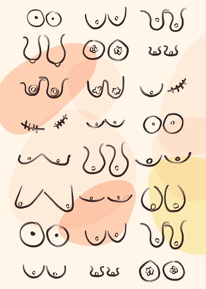 Modern Abstract Boobies