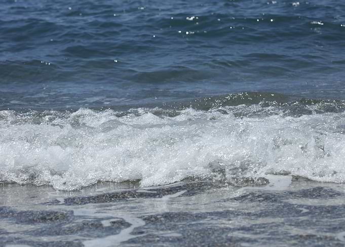 Waves macro background