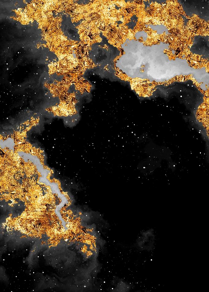 100 Starry Nebulas B and W