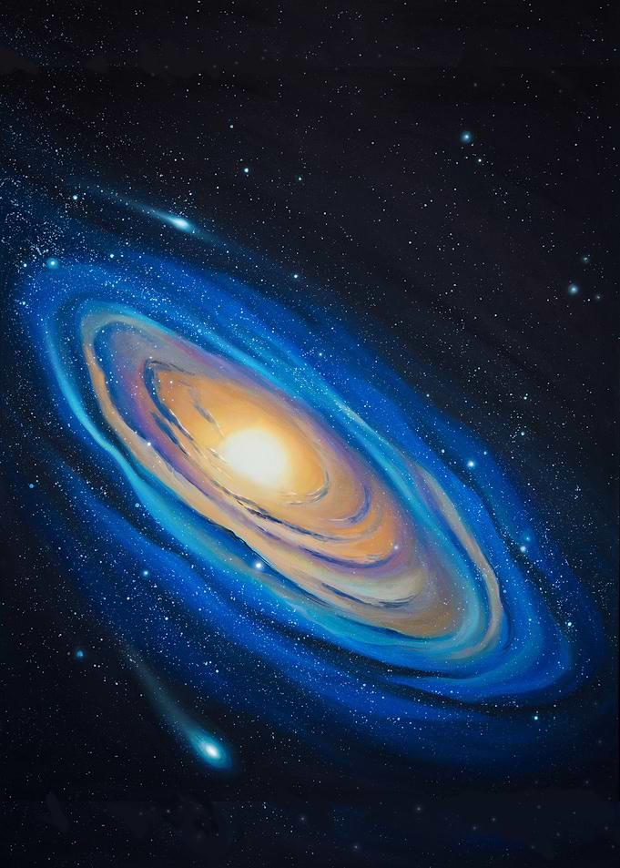 Galaxy in space