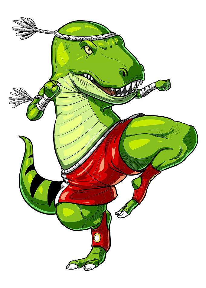 Muay Thai TRex Dinosaur