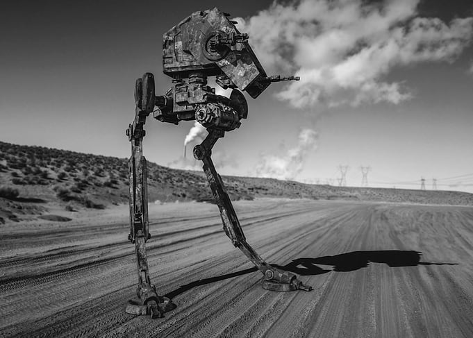 Robot in the desert