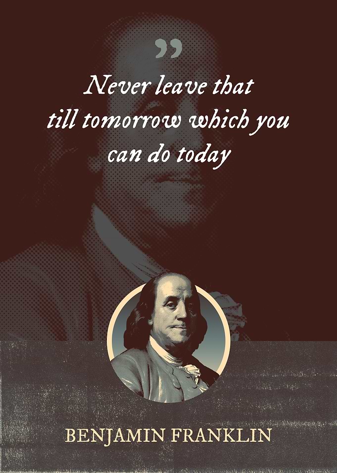 Never leave that till