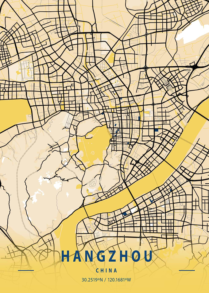 Hangzhou Yellow City Map