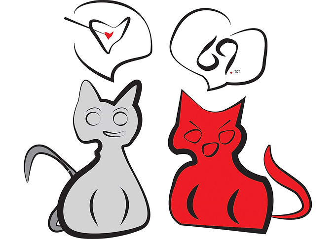 2 cats