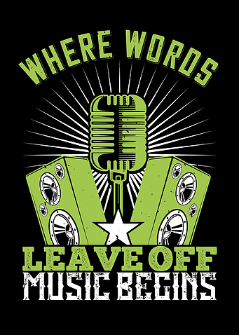Words Leave Music Begins